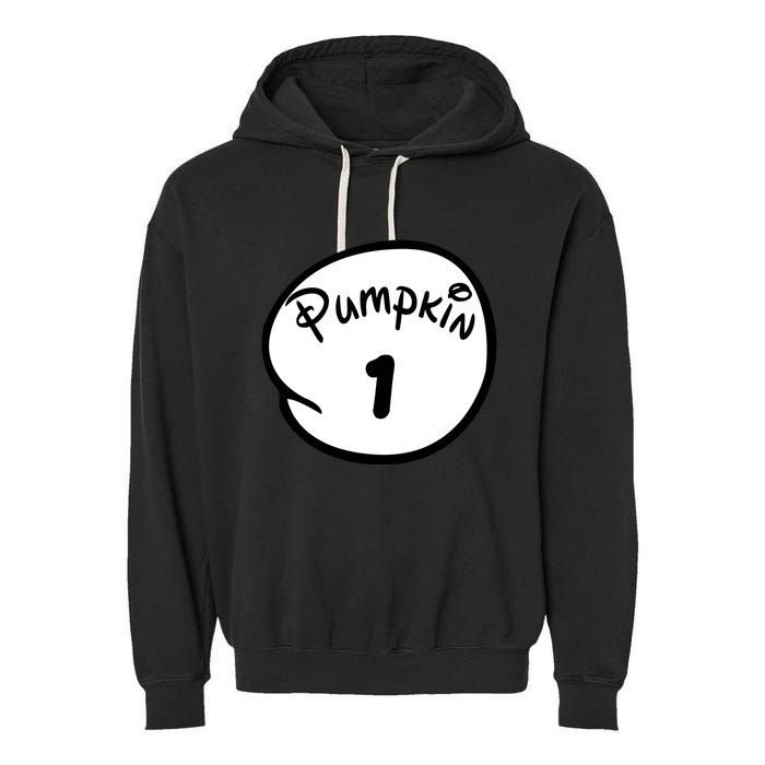 Pumpkin 1 2 3 4 5 Custom Personalize Halloween Garment-Dyed Fleece Hoodie