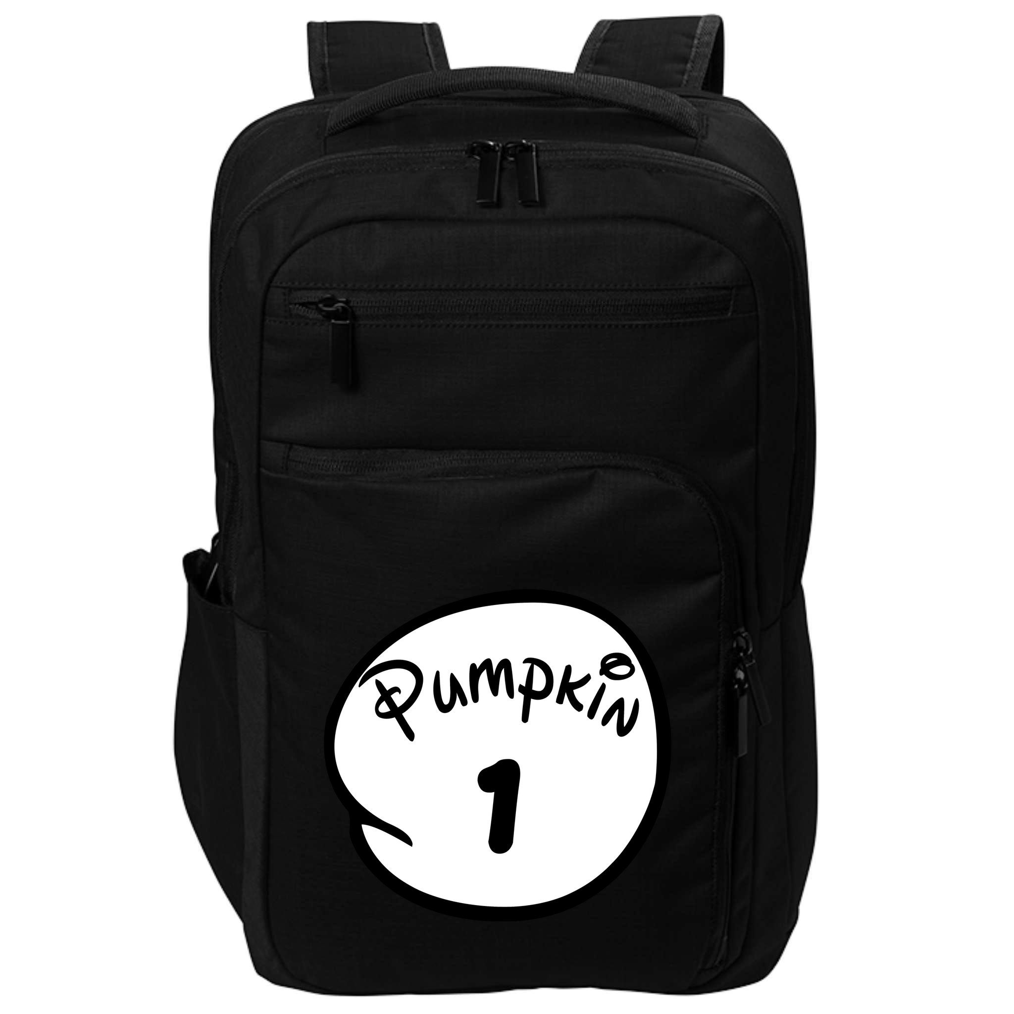 Pumpkin 1 2 3 4 5 Custom Personalize Halloween Impact Tech Backpack