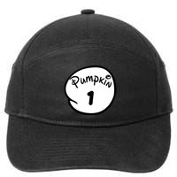 Pumpkin 1 2 3 4 5 Custom Personalize Halloween 7-Panel Snapback Hat