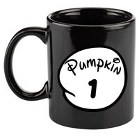 Pumpkin 1 2 3 4 5 Custom Personalize Halloween 11oz C Handle Ceramic Mug
