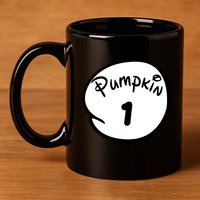 Pumpkin 1 2 3 4 5 Custom Personalize Halloween 11oz C Handle Ceramic Mug