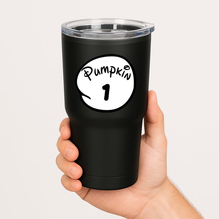 Pumpkin 1 2 3 4 5 Custom Personalize Halloween Tumbler