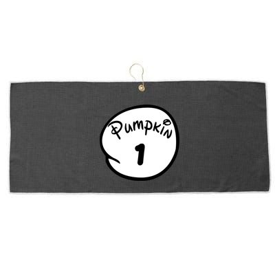 Pumpkin 1 2 3 4 5 Custom Personalize Halloween Large Microfiber Waffle Golf Towel
