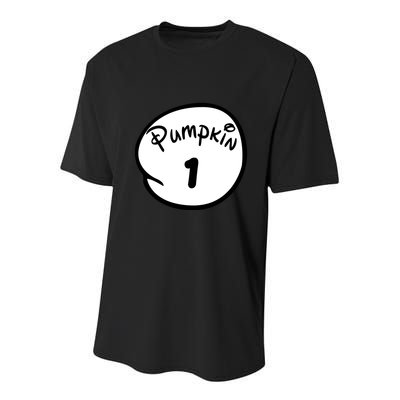 Pumpkin 1 2 3 4 5 Custom Personalize Halloween Youth Performance Sprint T-Shirt