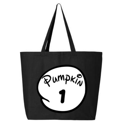 Pumpkin 1 2 3 4 5 Custom Personalize Halloween 25L Jumbo Tote