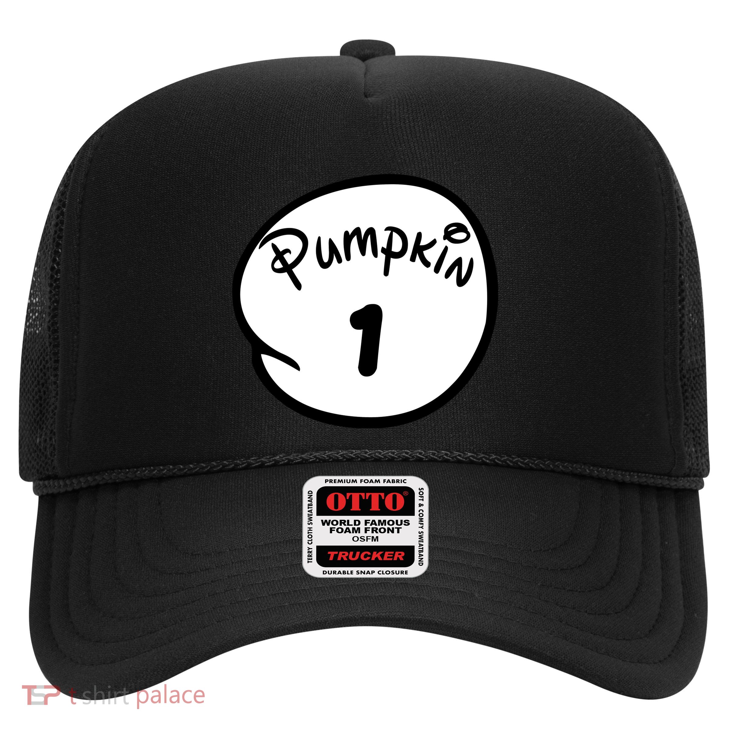 Pumpkin 1 2 3 4 5 Custom Personalize Halloween Trucker Hat