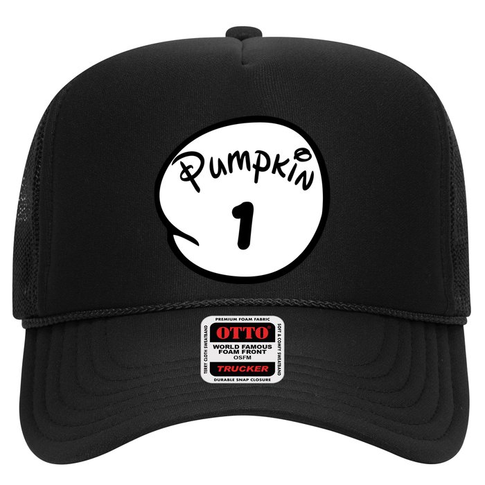 Pumpkin 1 2 3 4 5 Custom Personalize Halloween Trucker Hat