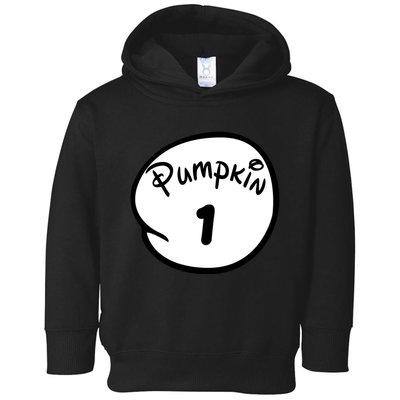 Pumpkin 1 2 3 4 5 Custom Personalize Halloween Toddler Hoodie