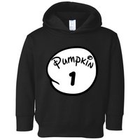 Pumpkin 1 2 3 4 5 Custom Personalize Halloween Toddler Hoodie