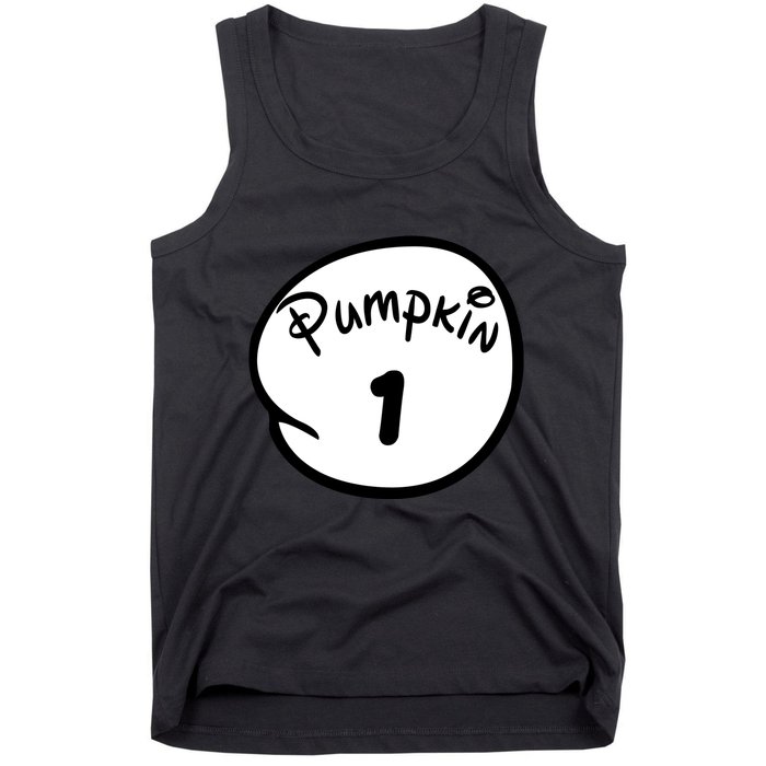 Pumpkin 1 2 3 4 5 Custom Personalize Halloween Tank Top