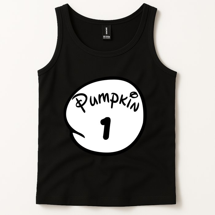Pumpkin 1 2 3 4 5 Custom Personalize Halloween Tank Top
