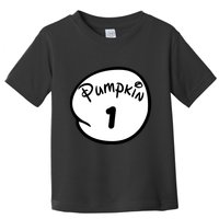 Pumpkin 1 2 3 4 5 Custom Personalize Halloween Toddler T-Shirt