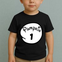 Pumpkin 1 2 3 4 5 Custom Personalize Halloween Toddler T-Shirt