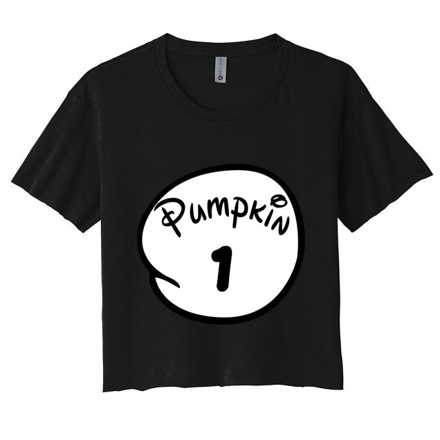 Pumpkin 1 2 3 4 5 Custom Personalize Halloween Crop Top