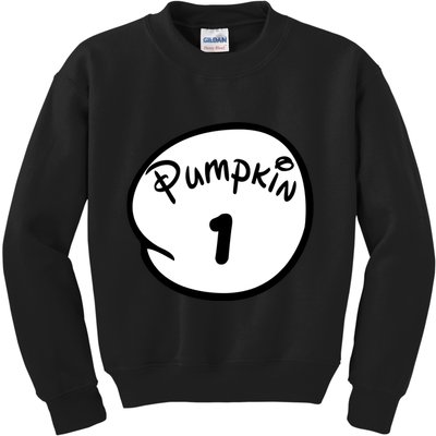 Pumpkin 1 2 3 4 5 Custom Personalize Halloween Kids Sweatshirt