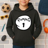 Pumpkin 1 2 3 4 5 Custom Personalize Halloween Kids Hoodie