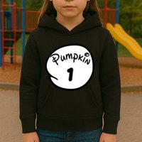 Pumpkin 1 2 3 4 5 Custom Personalize Halloween Kids Hoodie