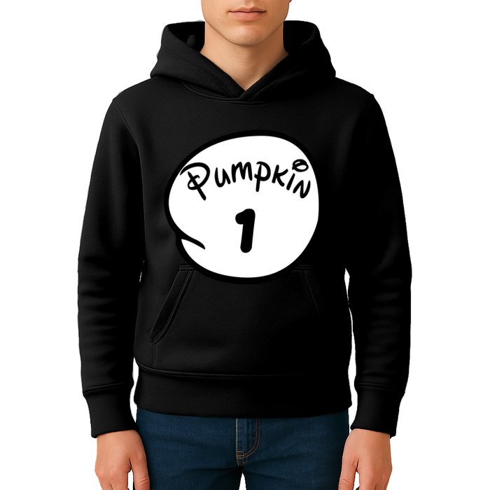 Pumpkin 1 2 3 4 5 Custom Personalize Halloween Kids Hoodie