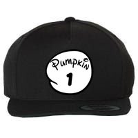 Pumpkin 1 2 3 4 5 Custom Personalize Halloween Wool Snapback Cap