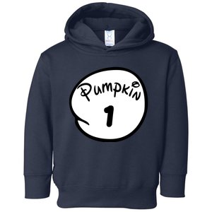 Pumpkin 1 2 3 4 5 Custom Personalize Halloween Toddler Hoodie