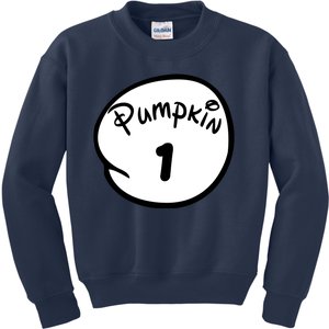 Pumpkin 1 2 3 4 5 Custom Personalize Halloween Kids Sweatshirt