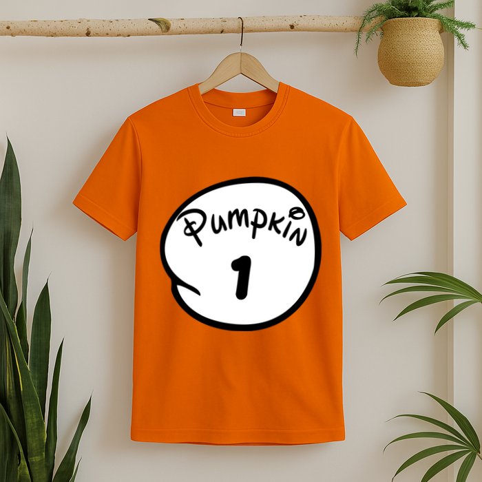 Pumpkin 1 2 3 4 5 Custom Personalize Halloween T-Shirt
