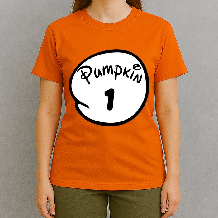 Pumpkin 1 2 3 4 5 Custom Personalize Halloween T-Shirt
