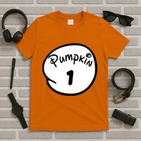 Pumpkin 1 2 3 4 5 Custom Personalize Halloween T-Shirt