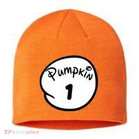 Pumpkin 1 2 3 4 5 Custom Personalize Halloween Sustainable Beanie
