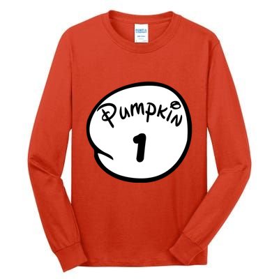Pumpkin 1 2 3 4 5 Custom Personalize Halloween Tall Long Sleeve T-Shirt