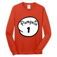 Pumpkin 1 2 3 4 5 Custom Personalize Halloween Tall Long Sleeve T-Shirt