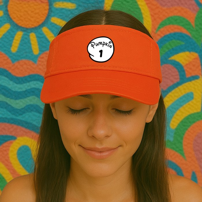 Pumpkin 1 2 3 4 5 Custom Personalize Halloween Visor