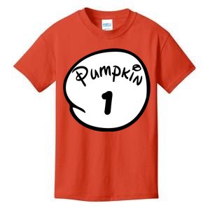 Pumpkin 1 2 3 4 5 Custom Personalize Halloween Kids T-Shirt