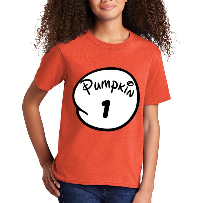 Pumpkin 1 2 3 4 5 Custom Personalize Halloween Kids T-Shirt