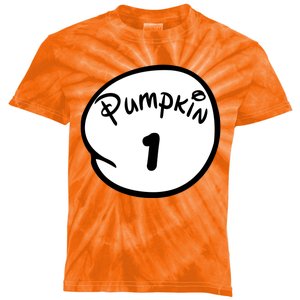 Pumpkin 1 2 3 4 5 Custom Personalize Halloween Kids Tie-Dye T-Shirt