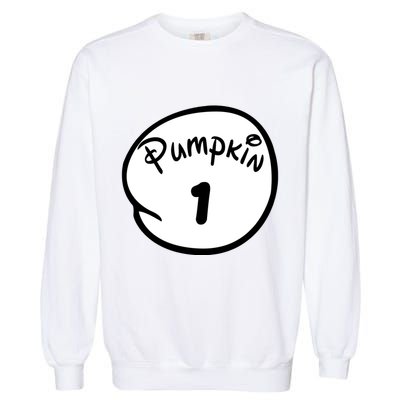 Pumpkin 1 2 3 4 5 Custom Personalize Halloween Garment-Dyed Sweatshirt