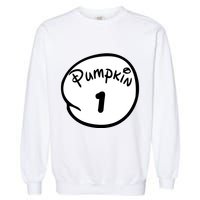 Pumpkin 1 2 3 4 5 Custom Personalize Halloween Garment-Dyed Sweatshirt