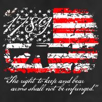 Patriotic 1789 American Flag 2nd Amendment Gun Rights AR15 Adult Drive Performance Visor