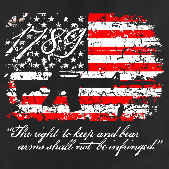 Patriotic 1789 American Flag 2nd Amendment Gun Rights AR15 Adult Drive Performance Visor