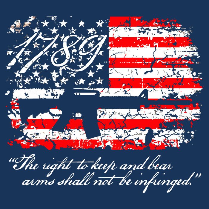 Patriotic 1789 American Flag 2nd Amendment Gun Rights AR15 Cooling Performance Crew T-Shirt