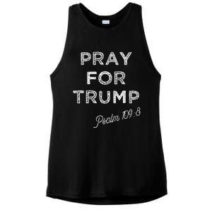 Psalm 1098 Christian Antitrump Pray For Trump Ladies PosiCharge Tri-Blend Wicking Tank