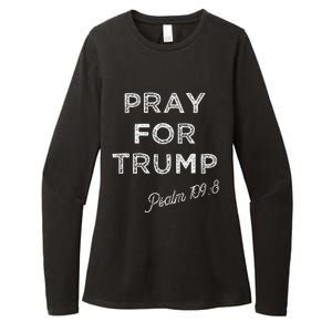 Psalm 1098 Christian Antitrump Pray For Trump Womens CVC Long Sleeve Shirt