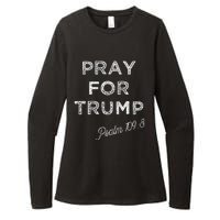 Psalm 1098 Christian Antitrump Pray For Trump Womens CVC Long Sleeve Shirt