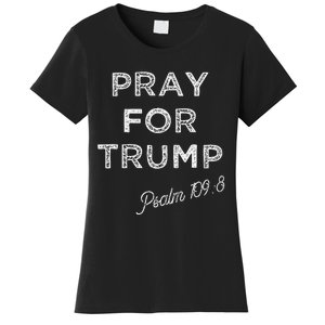 Psalm 1098 Christian Antitrump Pray For Trump Women's T-Shirt