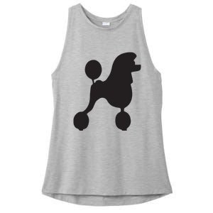 Poodle 1950s Costume Ladies PosiCharge Tri-Blend Wicking Tank