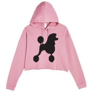 Poodle 1950s Costume Crop Fleece Hoodie