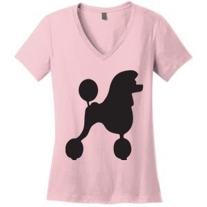 Poodle 1950s Costume Women's V-Neck T-Shirt