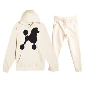 Poodle 1950s Costume Premium Hooded Sweatsuit Set