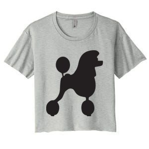 Poodle 1950s Costume Women's Crop Top Tee