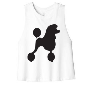 Poodle 1950s Costume Women's Racerback Cropped Tank